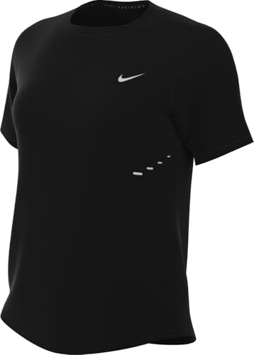 Nike Swift Dri-Fit Women's Short Sleeve Running Top, Black/Reflective Silv, HM9698-010, S