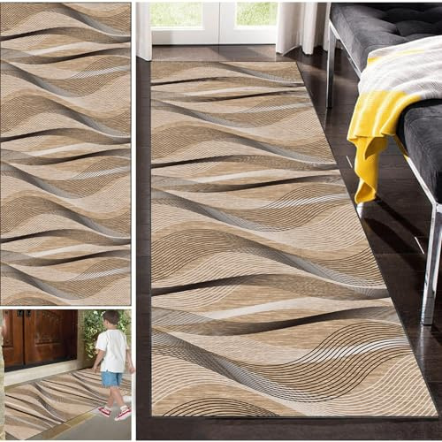 Fzamudng Tappeto Passatoia Corridoio Antiscivolo Tappeto per Cucina Tappeto Ingresso Interno Lungo 90 x 120 cm Tappeto Lavabile in Lavatrice per Cucina Salotto Bagno Camera da Letto Ingresso Casa