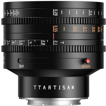 TTARTISAN 35mm T2.1 Cinema Lens Full Frame Manual Focus Soft Bokeh and Bubble Bokeh Toggle (for Sony E)
