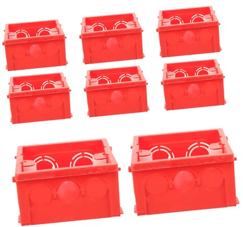 Tofficu Scatola Di Giunzione a Parete Tipo 86, Scatola Porta Prese Da Muro, in Pvc Ignifugo Bianco Spesso, Set Da 10 Pezzi, Per Installazione Nascosta in Ambienti Domestici e Commerciali