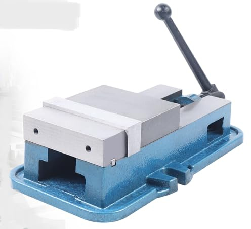MIUKYUI Morsa di precisione da 6 pollici da 160 mm in ghisa con forza di serraggio 29 KN e parallelismo da 0 002 pollici - Morsa per macchine professionale per elevate esigenze in officina e