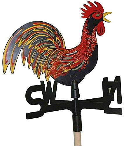 CIL.LI Girouette Girouette Marque Vent avec Points Cardinaux Coq Coq Toit