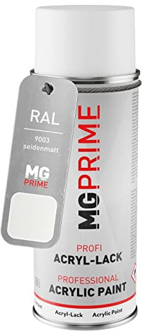 MG PRIME RAL 9003 Signalweiss/Signal white Spraydose 400 ml seidenmatt schnelltrocknend
