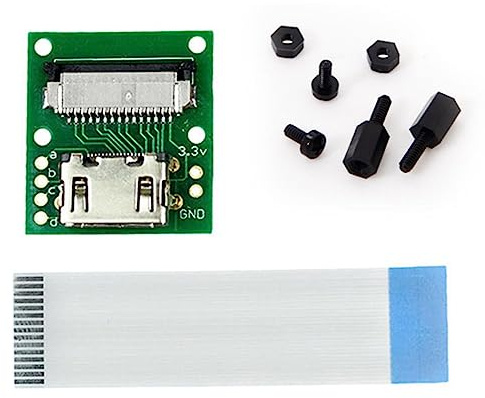 chenyang 2 Pack HDMI to CSI Raspberry PI Camera Module Expansion Adapter with Flat Ribbon Flex Cable 5cm