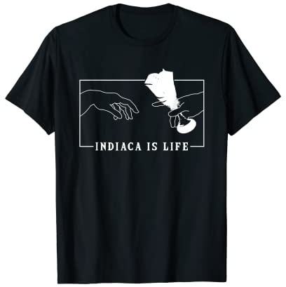 Michelangelo Creation of Adam Indiaca Indiaca Peteca T-Shirt