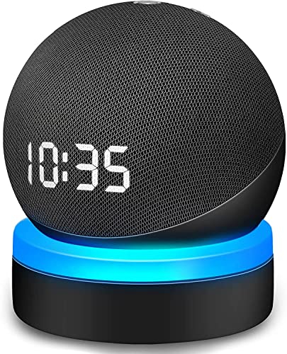Für Amazon Echo Dot 4/5 Halter Mit Lumineszenz Desktop Ständer - Halterung Zubehör Mit Integriertem Kabelmanagement, Lautsprecher Rack (Schwarz) WL808