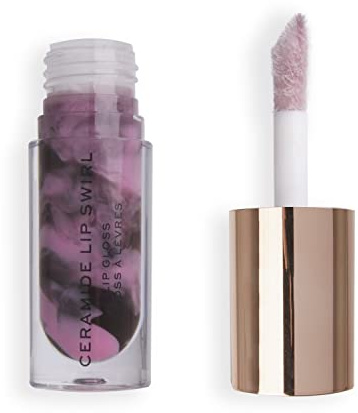 Makeup Revolution, Lip Swirl Ceramide Gloss, Lipgloss, Kirsche Lila, 4.5ml