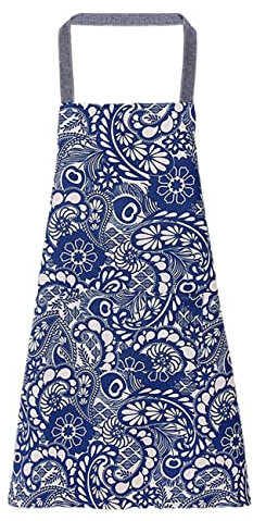 FAIRYGATE Blue Apron Waterproof Apron Work Utility & Safety Adjustable Aprons with Pockets Waterdrop Resistant Cooking Kitchen Bib for Men Women with Long Ties A3924