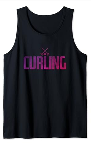 Curling Eisstein Curling Besen Wintersport Tank Top