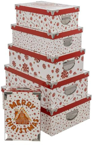 FEERIC LIGHTS & CHRISTMAS - Scatole rect x6 pan di zenzero