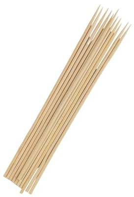 ThinkBio® SPIEDI BAMBOO BIO da 20cm in legno di bambù biodegradabile e compostabile - 1 cartone da 50 confezioni da 100 spiedi