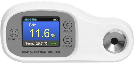 Digital Refractometer Lab Refractometers Antifreeze Tester for Automobiles Coolant Refractometer Glycol Tester ATC PG (CRC88) 32 ~ (-58) ℉, 0 ~ (-50) °C, PG (CRC88) 0~60% Volume