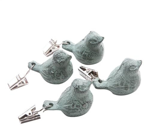 Pesi della tovaglia vintage, in ferro, 4 pezzi, per esterni, pesanti, per picnic, feste, campeggio, matrimoni