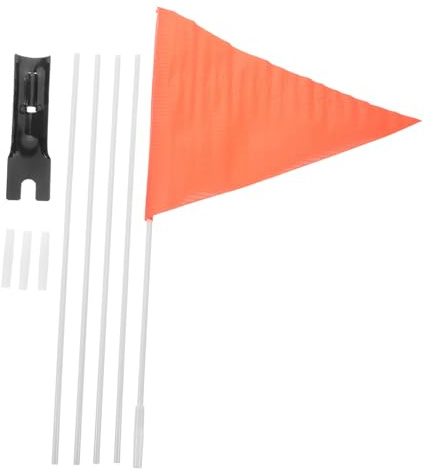 Gogogmee Bandera Seguridad Ciclismo Infantil con Mástil Resistente para Exterior Juego de Fácil de Instalar para Bicicletas Niñas