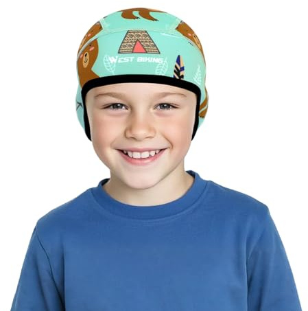 AYPOW Bambini Invernale Caldo Berretto per Bicicletta Berretto Sottocasco, Antivento Termico Cappello da Sci Cappellini da Ciclismo con Copri Orecchie, sotto Casco per Ragazzi Ragazze all'Aria Aperta