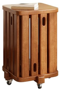 Portable Barstools,Wooden Stacking Stools/Side Table,Solid Wood Stackable Stools Set Of 4 Assembled,Bedroom Living Room(Color 2)