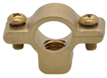 Passar 15 22 28 35 42 54 65 80 100mm ytterdiameter rör mässing M10 rörklämma fäste stödhängare fast VVS vatten(15mm(Range 13-15mm))