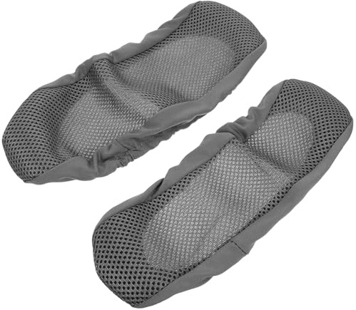 SEWACC Fundas Protectoras Elásticas para Reposabrazos de Silla de Oficina y Gaming Tejido Transpirable Gris 32X8 CM Cubiertas Antidesgaste Lavables para Sillas de Escritorio Paquete