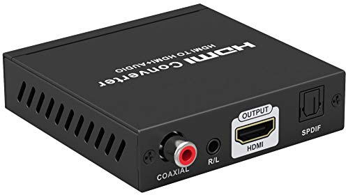 PremiumCord 4K Audio Extractor ARC, HDR, utgångar: Stereouttag, SPDIF, RCA, videoupplösning 4K@60Hz UHD 2160p, Full HD 1080p, 3D, HDCP, färg svart