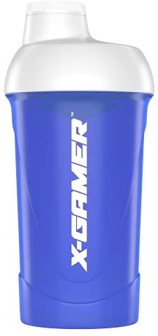 X-GAMER X-Mixrz 5.0 Shaker Glacial - Shaker mit 500 Milliliter Fassungsvermögen, blau-weiß