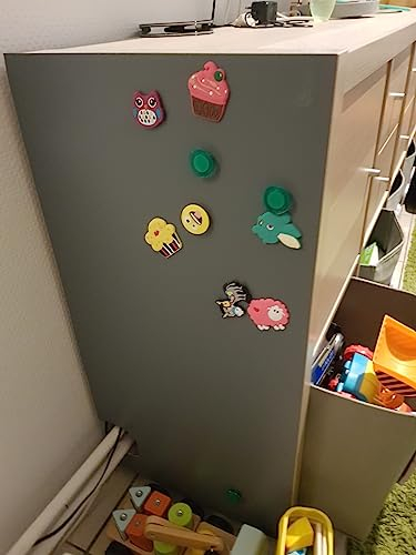 Tafelfolien-Shop | 12 Größen | Magnetfolie Tafelfolie Magnet-Tafel | Farbe: Grau | selbstklebend & magnetisch (50x50 cm)