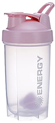 pengyus 500 ml Gym Shaker Flasche BPA frei Protein Mixer Wasser Cup für Fitness Pink Rot