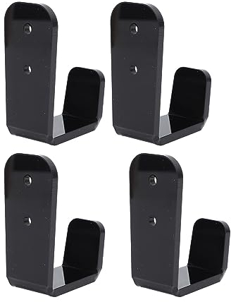 4 Stück Hockeyschläger-Halter, Acryl, Horizontale Hockeyschläger-Aufhänger, Wandmontage, Hockeyschläger-Halter für Club, Bar, Garage