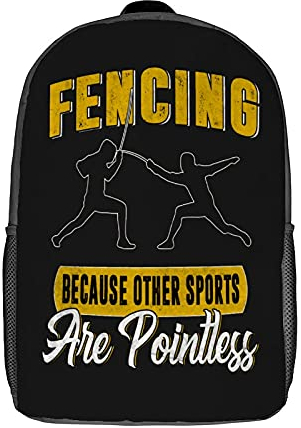 351 Taschen Cooler Fecht-Schwertkampf Schulrucksack Leichter Studentenrucksack Wasserdichte Laptop-Rucksack Für Freizeit, Geschenk, Camping, 43X32X14Cm
