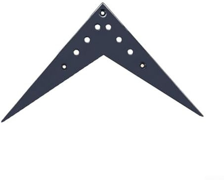 Innovatives Design Metall V Typ E-Gitarre Saitenhalter Brücke für nahtlose Installation (schwarzB)