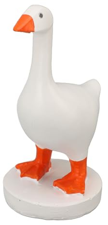Luqeeg Magnetic Goose Key Holder, Resin Duck Key Holder, Funny Keychain Hanging Rack for Home Office Table Decor, Goose Statue Figure for Housewarming, Women and Men