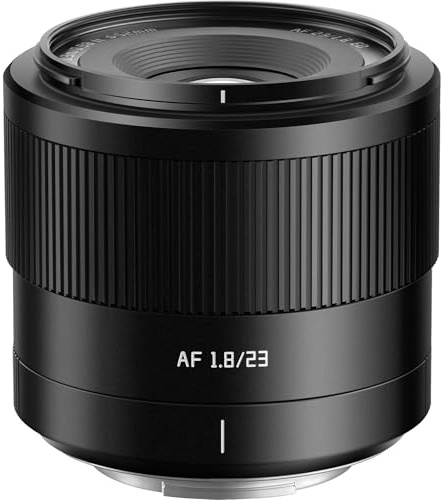 TTartisan AF 23 mm F1.8-objektiv för Sony, APS-C ram bärbar och mångsidig autofokusobjektiv, kompatibel med Sony E Mount spegellösa kameror