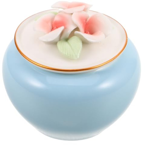 Levemolo Urne Céramique pour Cendres Animaux Mini Urne pour Chien et Chat Boîte Commémorative Hermétique pour Cendres Poils et Dents Souvenir pour Petits Animaux