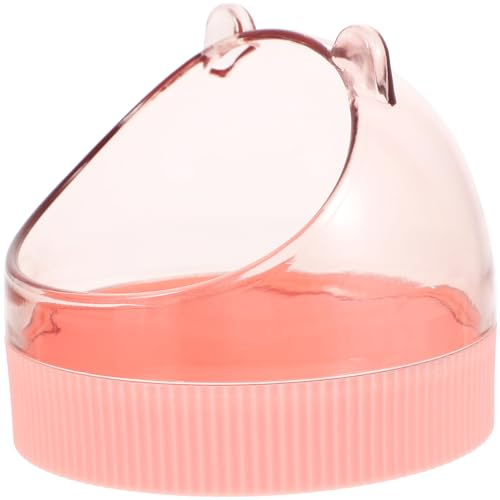 ANDRESLAD Bol Transparent pour Hamster Gamelle Acrylique pour Rat Abreuvoir Suspendu pour Chinchilla Accessoire pour Petit Animal de Compagnie