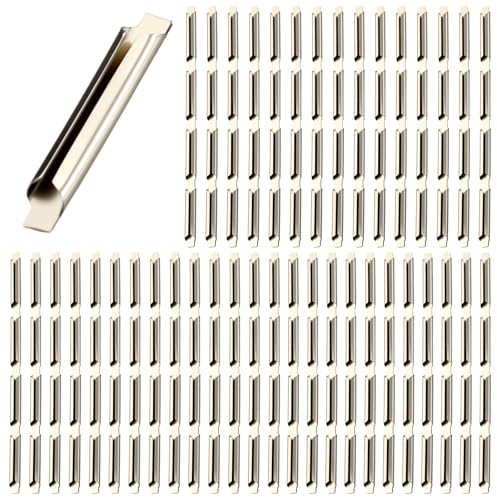 Otoolling 160 Pcs Ho Scale Train Accessories Nickel Silver Rail Joiners Railway Track Nickel Silver Universal Rail Joiners for C Track