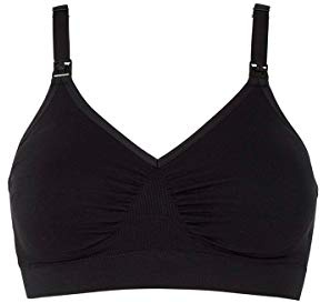 Medela Women's Comfy Bra - Seamless, wireless nursing bra for pregnancy and breastfeeding with a stretchy band and breathable fabric for all-day comfort