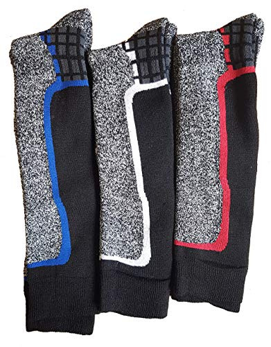 Socks Casa Socks Longboard Disney Socks Marque Mi Down Ski varma och bekväma höga strumpor - sortiment av fotomodeller enligt ankomster-, Förpackning med 3 Mi Ski Asst1, 27-30