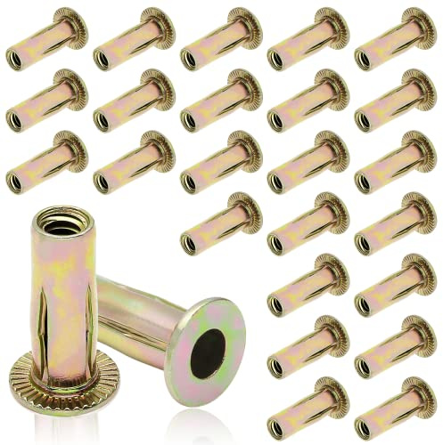 Moicstiy 25Pcs 1/4-20 Steel Multi Grip Rivet Nuts