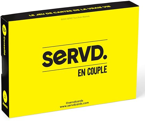 SERVD - en Couple - Le Jeu de Cartes hilarant pour Les Couples dans la Vraie Vie