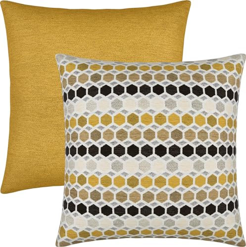 Erwin Müller Erwin Müller Kissenhülle York + York Wabe 2er-Pack Curry Größe 50x50 cm