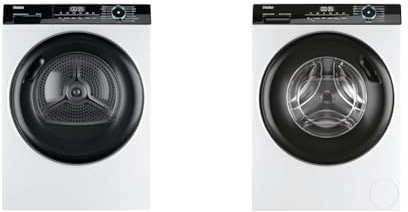 Haier I-Pro Series 3 HD100-A2939 Asciugatrice a Pompa di Calore, 10 Kg, I-Refresh, I-Time & I-Pro Series 3 HW90-B14939-IT Lavatrice, 9 Kg, 1400 Giri, I-Refresh