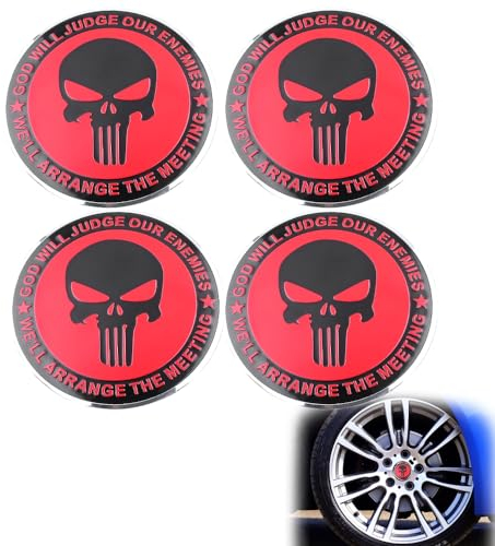 RXKFIGX 4 Piezas Tapacubos Centrales Llantas Tapas de Rueda de Centro Universal Tapas De Rueda Aluminio Tapas Centrales Utilizados para 56mm Reemplazar Tapacubos Viejos y Dañados