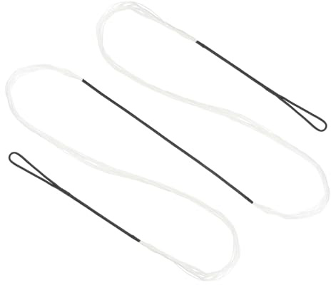 PATIKIL Corde d'arc Recurve, Corde de Rechange pour Arc 14 Brins pour Équipement d'arc Universel, Blanc AMO 60 (Réel 56)