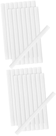 SEWACC 32piezas Barras De Adhesivo Termofusible Coloridas Para Reparaciones Multifuncionales Blanco Para Plásticos y Manualidades