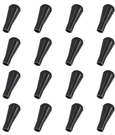 PATIKIL Pointe De Flèche en Caoutchouc Souple, 16 Pcs Pointes De Flèche De Sécurité pour Tir À l'arc Têtes Large Remplacement Pointes De Flèche pour Chasse Tir À l'arc Extérieur, Noir