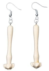 Miniblings visp örhängen hängare bakning julkakor handvisp trä – handgjorda modesmycken I örhängen örhänge hänge silverpläterad, 40mm, Trä, Inte känd