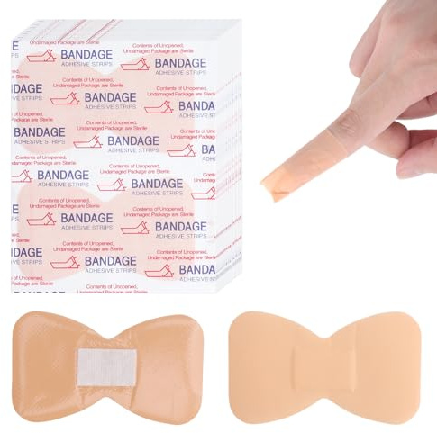 60 Pièces Pansements Doigt Auto-adhésifs,Protection Flexible Forme Papillon 4 Couches Respirants et Sans Latex pour le soin des doigts et la protection des plaies pour Usage Quotidien Sport et Voyage