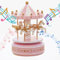 MINGZE giostra di Carillon, Scatola Musicale Music Box Vintage Exquisite Crafts San Valentino Compleanno Regali di Natale Decorazioni per la casa, Multicolore (Star-Pink)