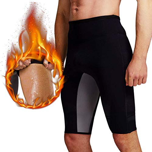 Martiount Mens Weight Loss Hot Sweat Thermo Shorts Comfortable Slimming Shapewear Sauna Pants Workout Legging Hot Trainer for Sport Fitness Gym