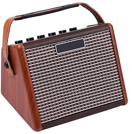 Sasuori AG-15A 15W Amplificatore per Chitarra Acustica Portatile Amplificatore BT Altoparlante Batteria Ricaricabile Incorporata Con Interfaccia Microfono