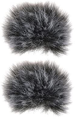 ECSiNG Lavalier-Muff für Ansteckmikrofon, winddicht, für Mikrofone mit 5–10 mm Durchmesser, 2 Stück